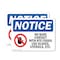 Signmission No Bare Contact With Rte Foods, 10 in W x Rectangle, Plastic OS-2PACK-NS-P-710-L-14389 - alternate 1